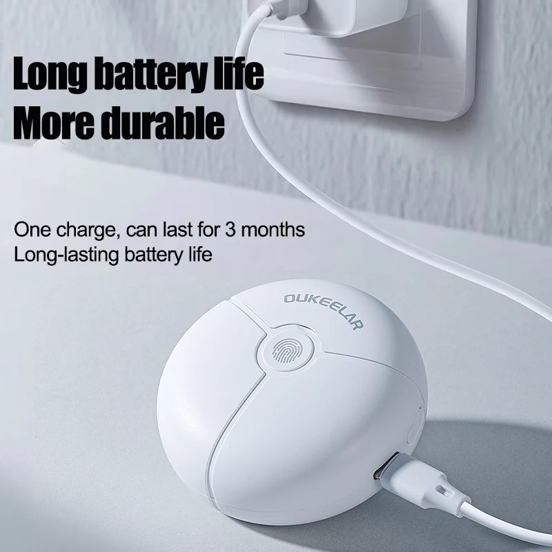 Cortauñas eléctrico automático Seemagic 2 en 1 con pulidor, herramienta de manicura segura de un clic para ancianos, niños y adultos, regalo 2