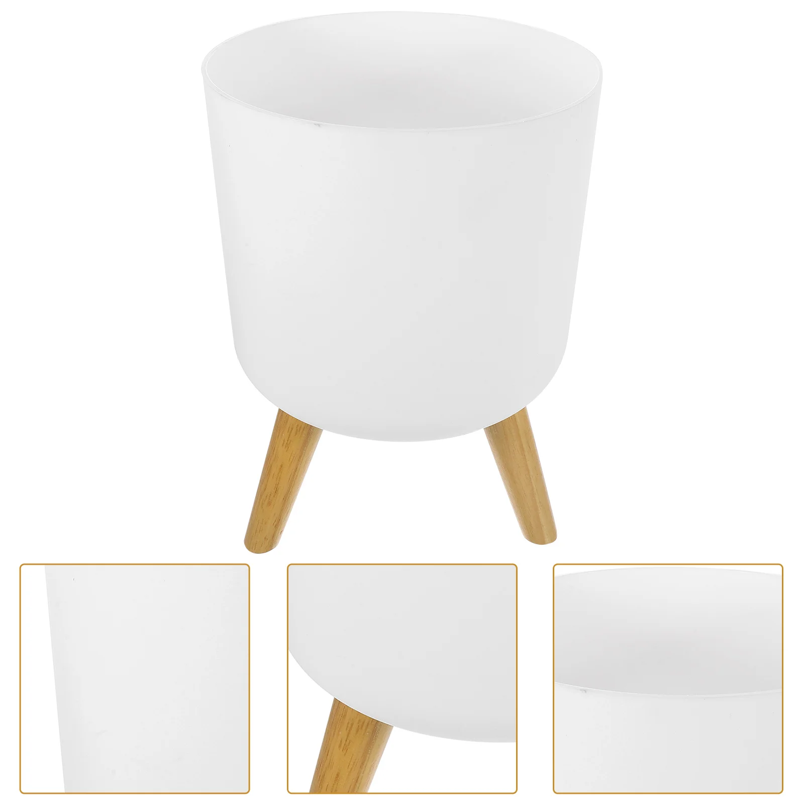 

Home Garden Flower Pot Reusable Planters Pots Floor Decorative Floral Planting Plastic Stand Container