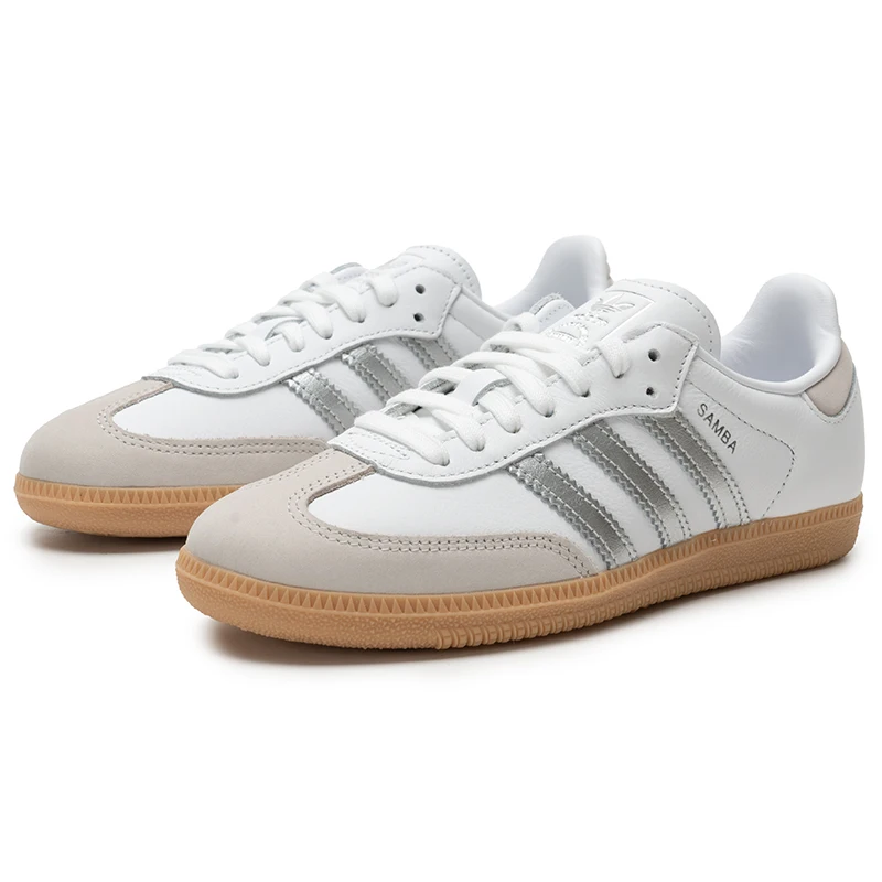 أحذية رياضية نسائية من Adidas Originals Samba Og، أحذية عصرية منخفضة الرقبة على شكل حرف T، أحذية كاجوال خفيفة الوزن ومقاومة للاهتراء Ji2725