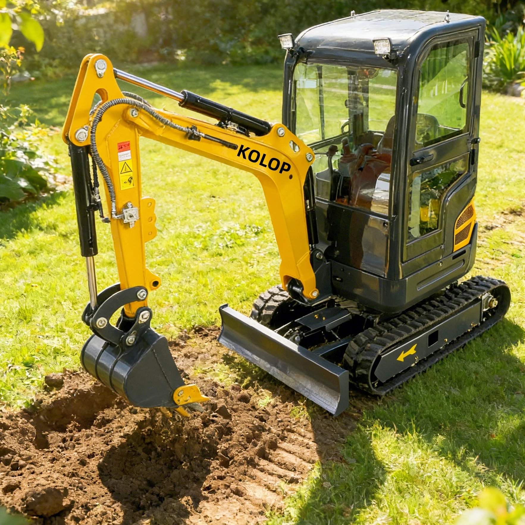 

Enclosed Cab 1.5 Ton Mini Excavator Customized Diesel Engine Portable Structure CE Certified Mini bagger for EU Hot selling