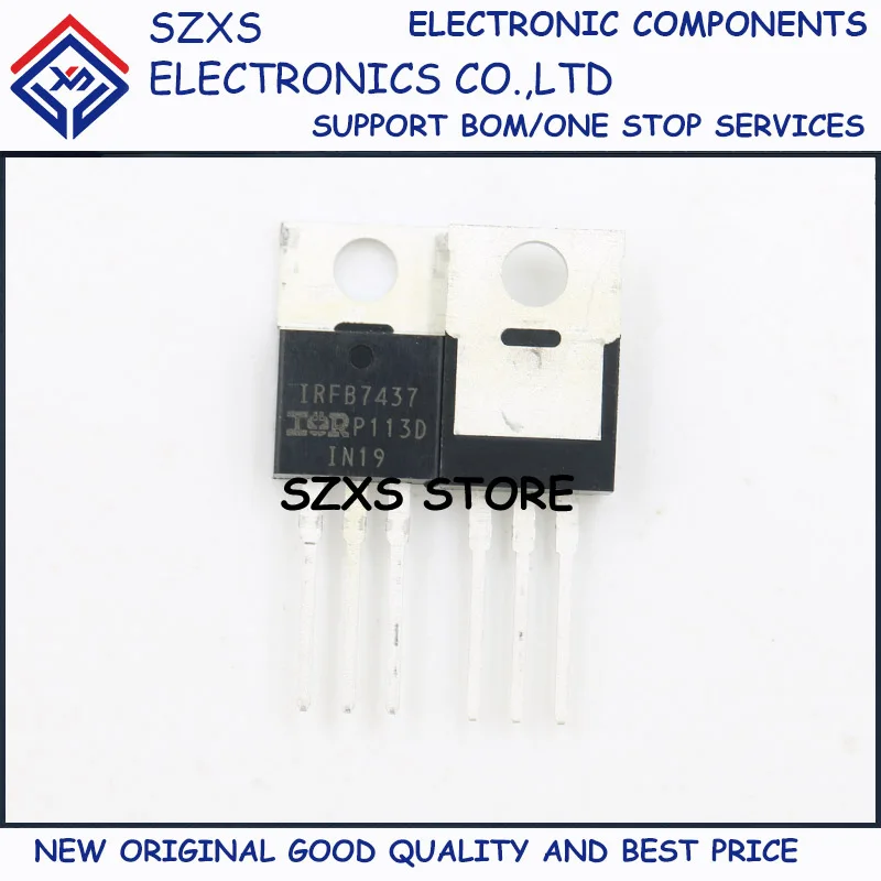 

New Original 20Pcs IRFB7437 IRFB7437PBF TO-220 40V 195A MOSFET Field Effect Transistor In Stock Good Quality