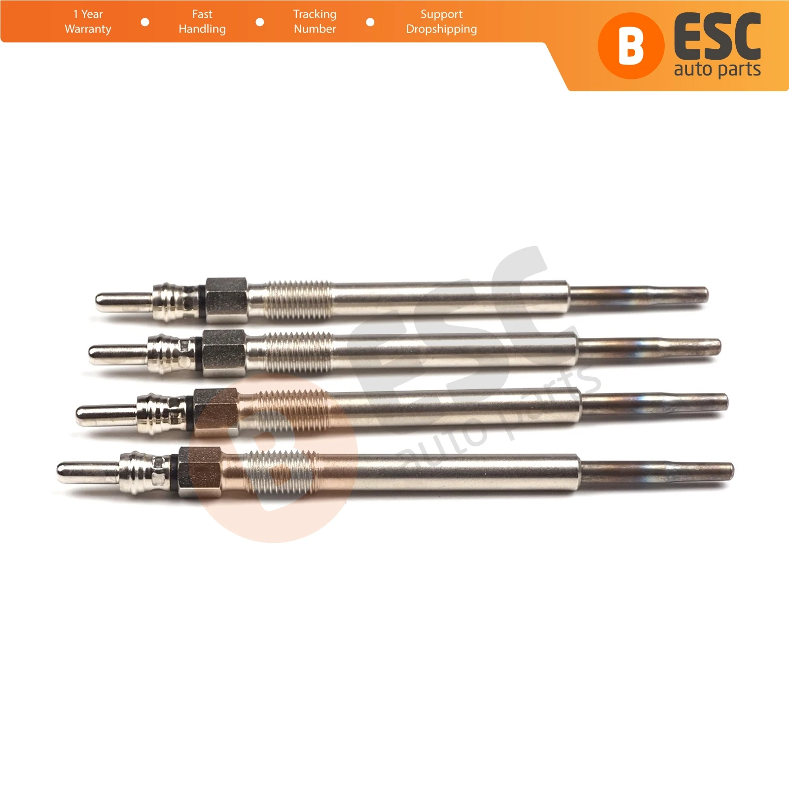 ESC Auto Parts EGP15-1 4 Pcs Heater Glow Plugs GX4119, 010027600 for Fiat Opel Suzuki Lancia Fast Shipment Ship From Turkey