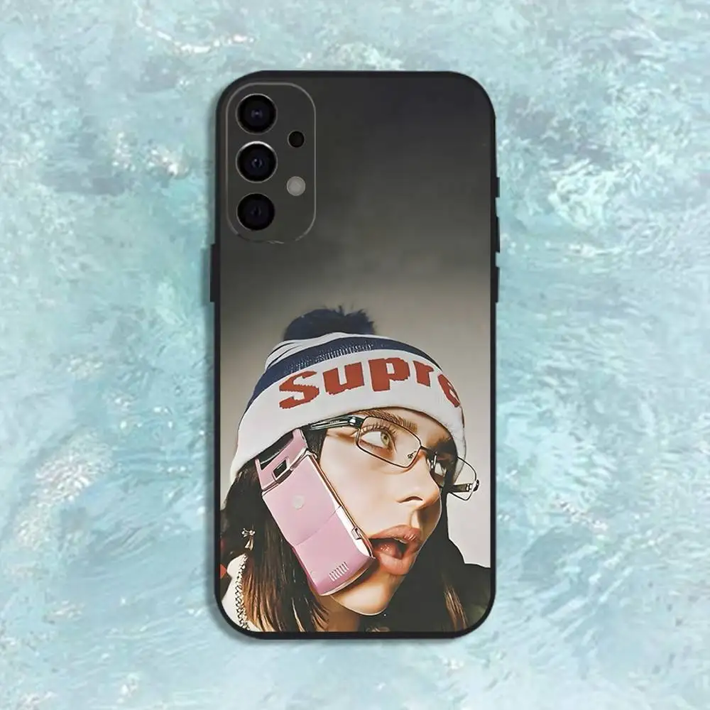 حافظة هاتف SINGER LUNCH B-BILLIE لهاتف سامسونج S25، S24، S21، S22، S23، S30، Ultra، S20، Plus، Fe، Lite، Note، 10,9,5G غطاء أسود