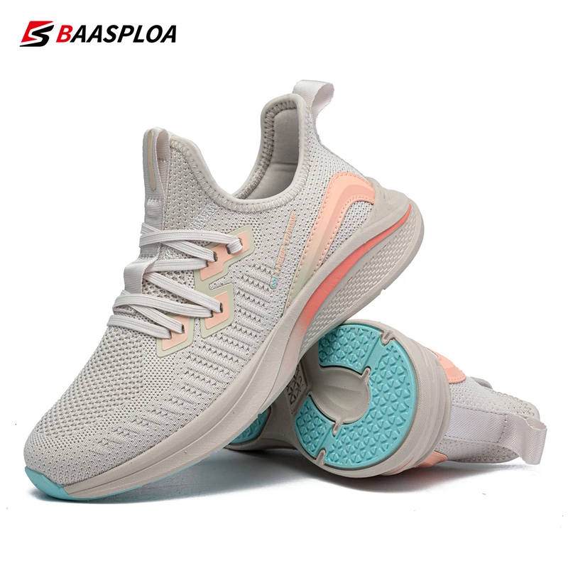 

Baasploa Lightweight Running Shoes For Women Casual Women's Designer Mesh Sneakers Lace-Up Female Outdoor Sports Tennis Shoe