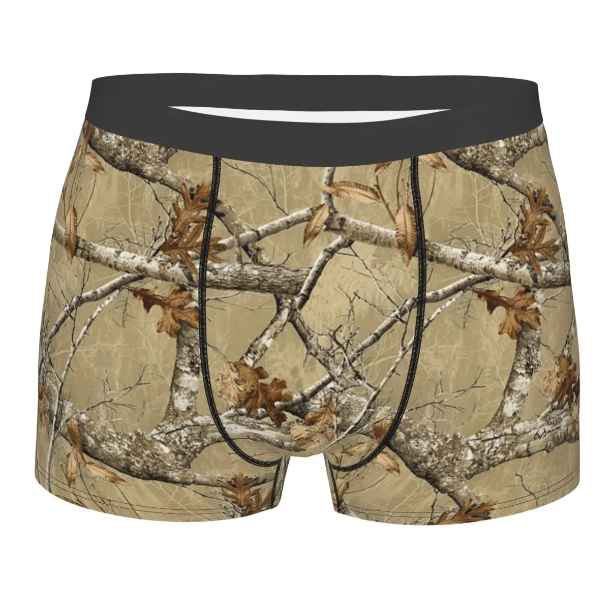 Real Tree Camouflage Camo Pattern Valentine'S Day Underwear Male Birthday Gift Boxer Briefs Shorts Panties Soft Underpants
