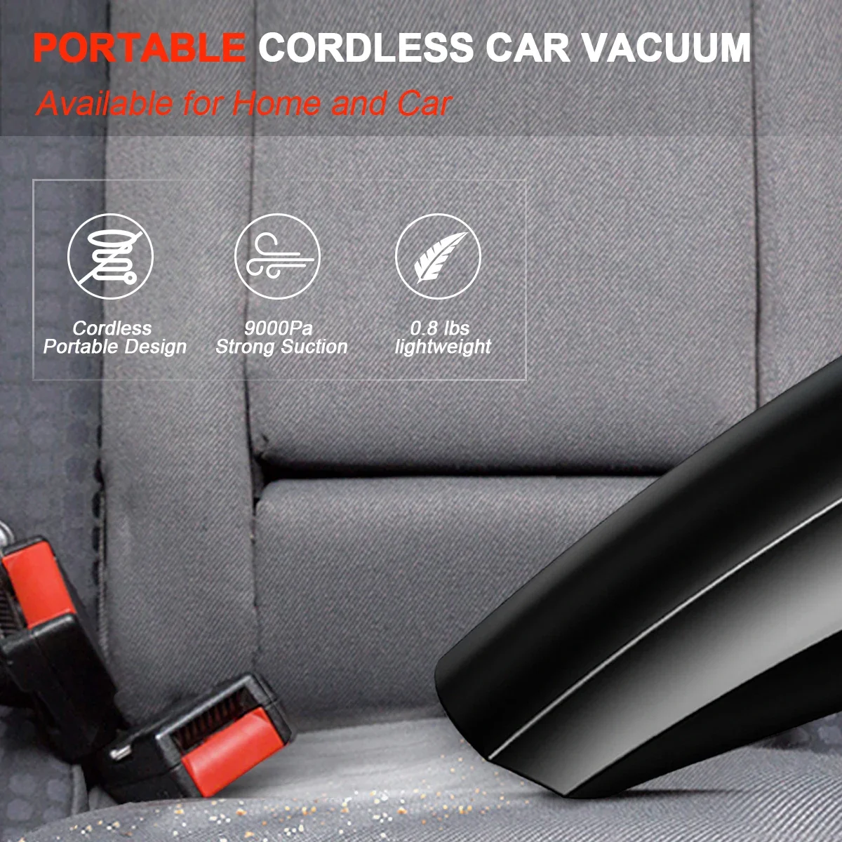 مكنسة كهربائية صغيرة محمولة باليد للسيارة، شفط عالي 12 فولت، مضخة منزلية صغيرة متعددة الأغراض للمركبات #3