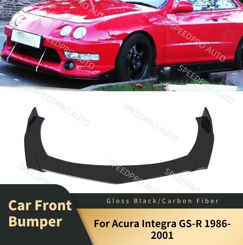 

Car Front Bumper Lip Splitter Spoiler Diffuser for Acura Integra GS-R 1986-2001 Auto Body Kit Lower Bumper Side Car Accessories