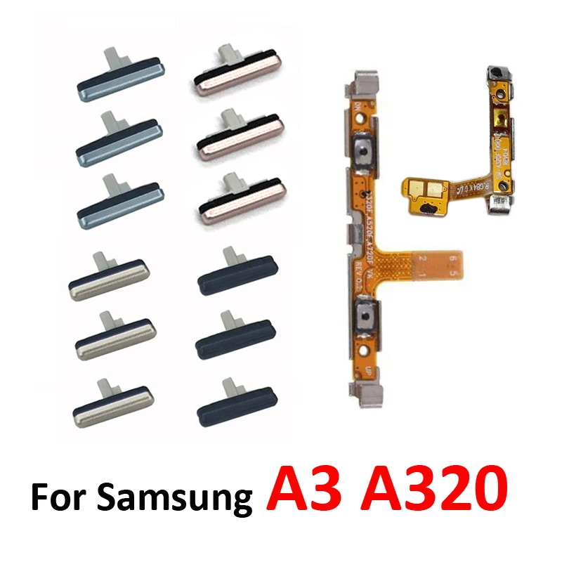 For Samsung Galaxy A3 2017 A320 A320F Phone Housing Power Volume Button On Off Key Flex Cable