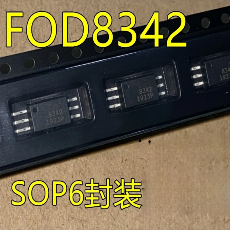 10PCS   New original imported FOD8342 F0D8342 SMT optocoupler screen printing 8342 SOP-6