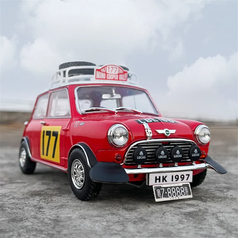 

1:18 Morris Mini Cooper MK1 Rally Alloy Track Racing Car Model Diecast Metal Toy Off-road Vehicle Car Model Simulation Kids Gift