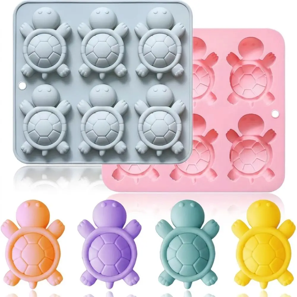 New Turtle Shaped Mousse Cake Mold 6 Options Flexible Chocolate Dessert Mold Reusable Non-Stick Baking Mould Dessert Making