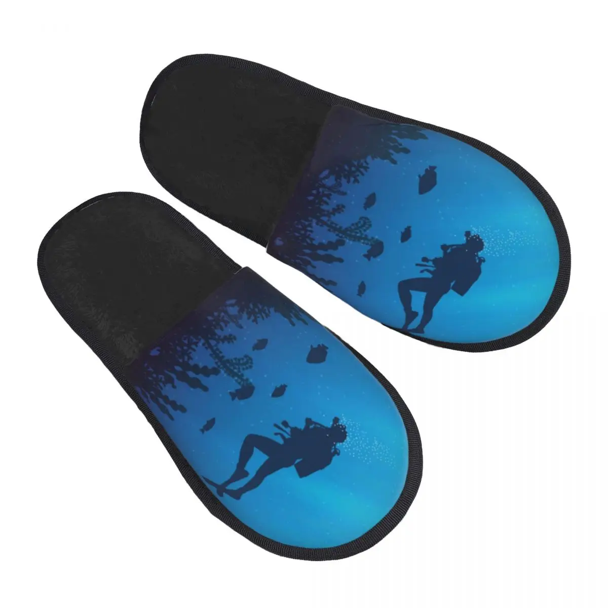 

Пользовательские тапочки из пены с эффектом памяти для подводного плавания, женские удобные теплые домашние тапочки для океанской морской рыбалки