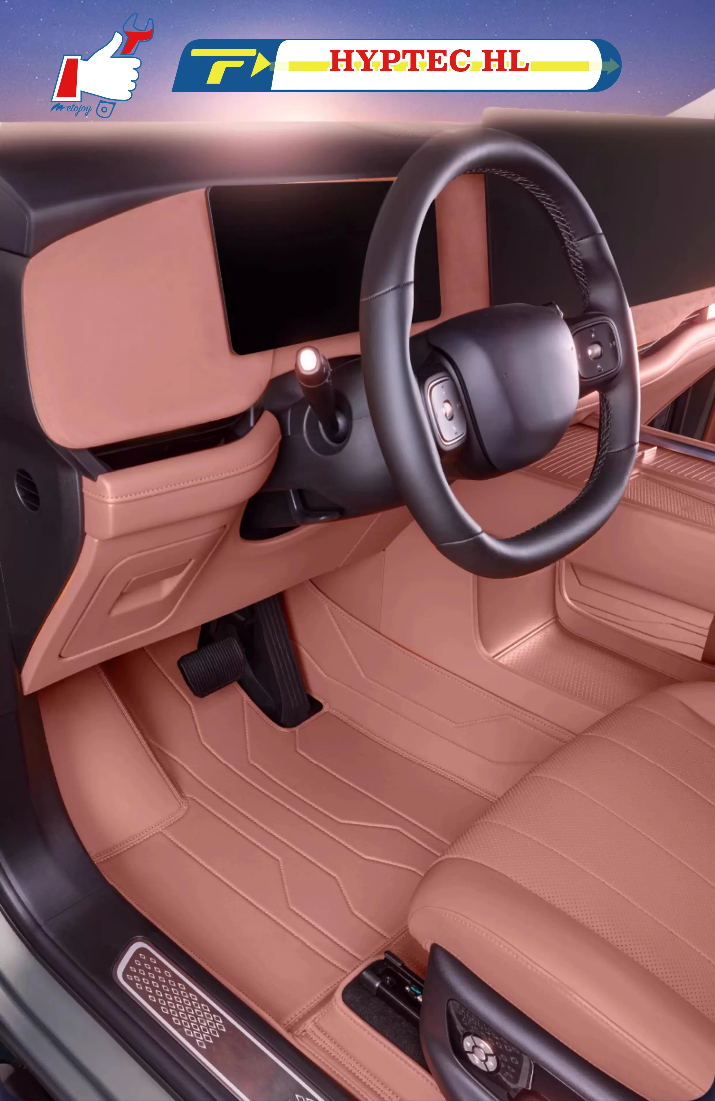 

Left-hand Drive Car Floor Mat For HYPTEC HL 2025 Full-Surrounded Foot Mat Mat Floor Liner Floor Carpet Water-proof Mat