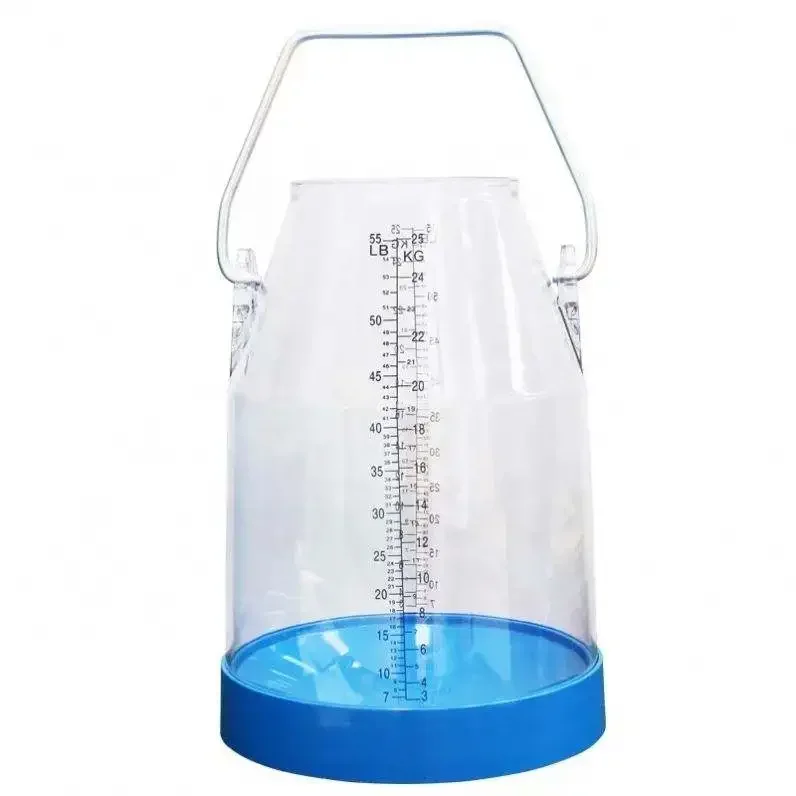 Hot sale mini goat portable cow milking tank competitive price transparent 25L plastic goat machine bucket