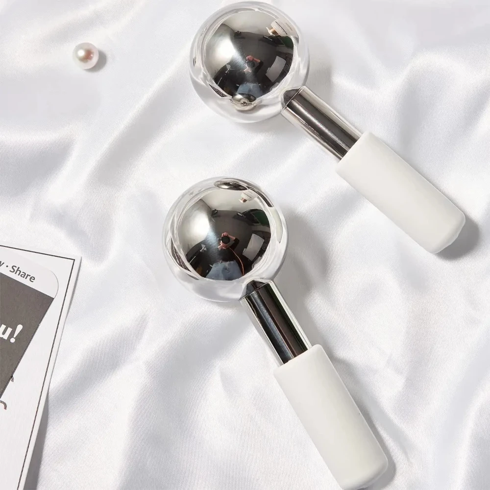 

2 шт./1 комплект из нержавеющей стали Ice Ball для массажа лица. Мини-палочка для красоты глаз для лица. Аксессуар для домашней красоты уменьшает отечность