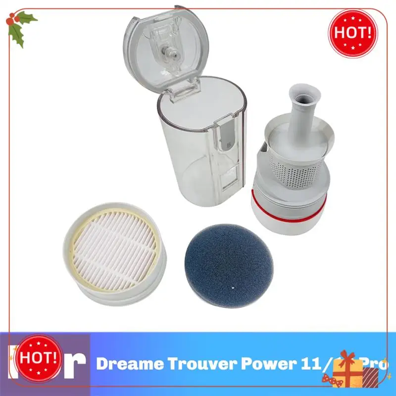 ABLE-For Dreame Trouver Power 11/12 Pro مكنسة كهربائية كوب غبار دلو غبار + فلتر HEPA + إعصار متعدد المخروط