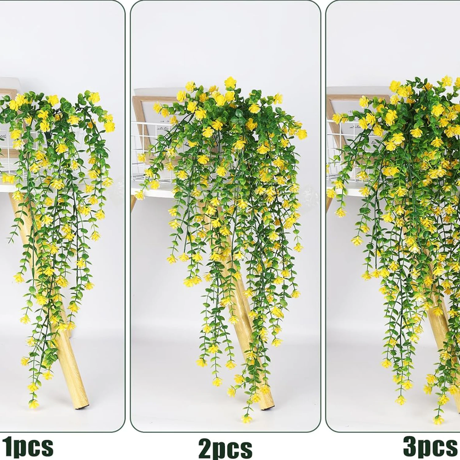 

5PCS Artificial Plants Plastic Eucalyptus Camellia Wedding Christmas Halloween Garden Home Room Outdoor UV Protection Gift Decor