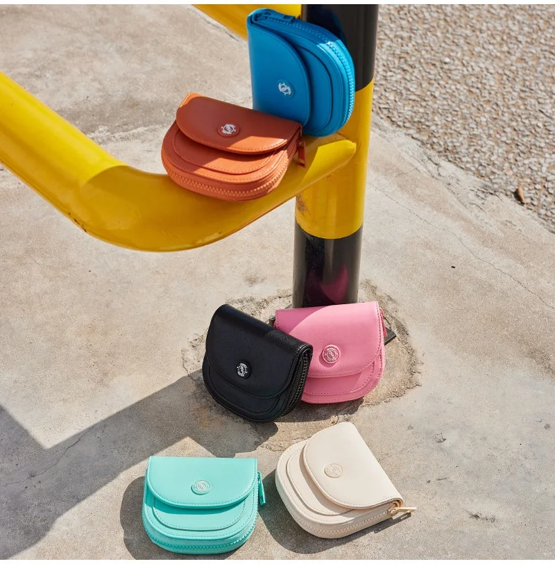 Women Card Wallets Leather Female Zipper Short Purses Ladies Card Holders Fashion Coin Pouch