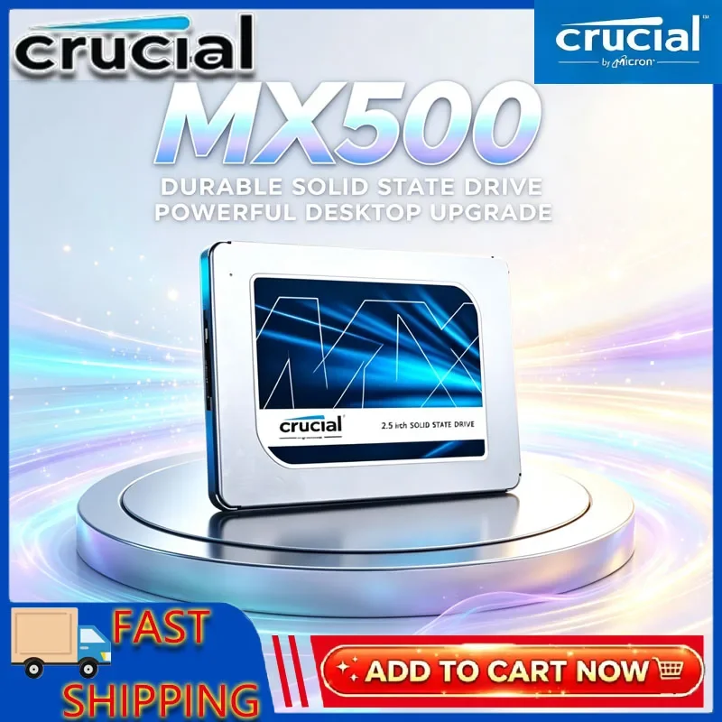 2026 Crucial MX500 SSD 500GB 1TB 2TB 3D NAND SATA 2.5 Inch High Speed Internal Solid State Drive for Laptop Hard Disk Max