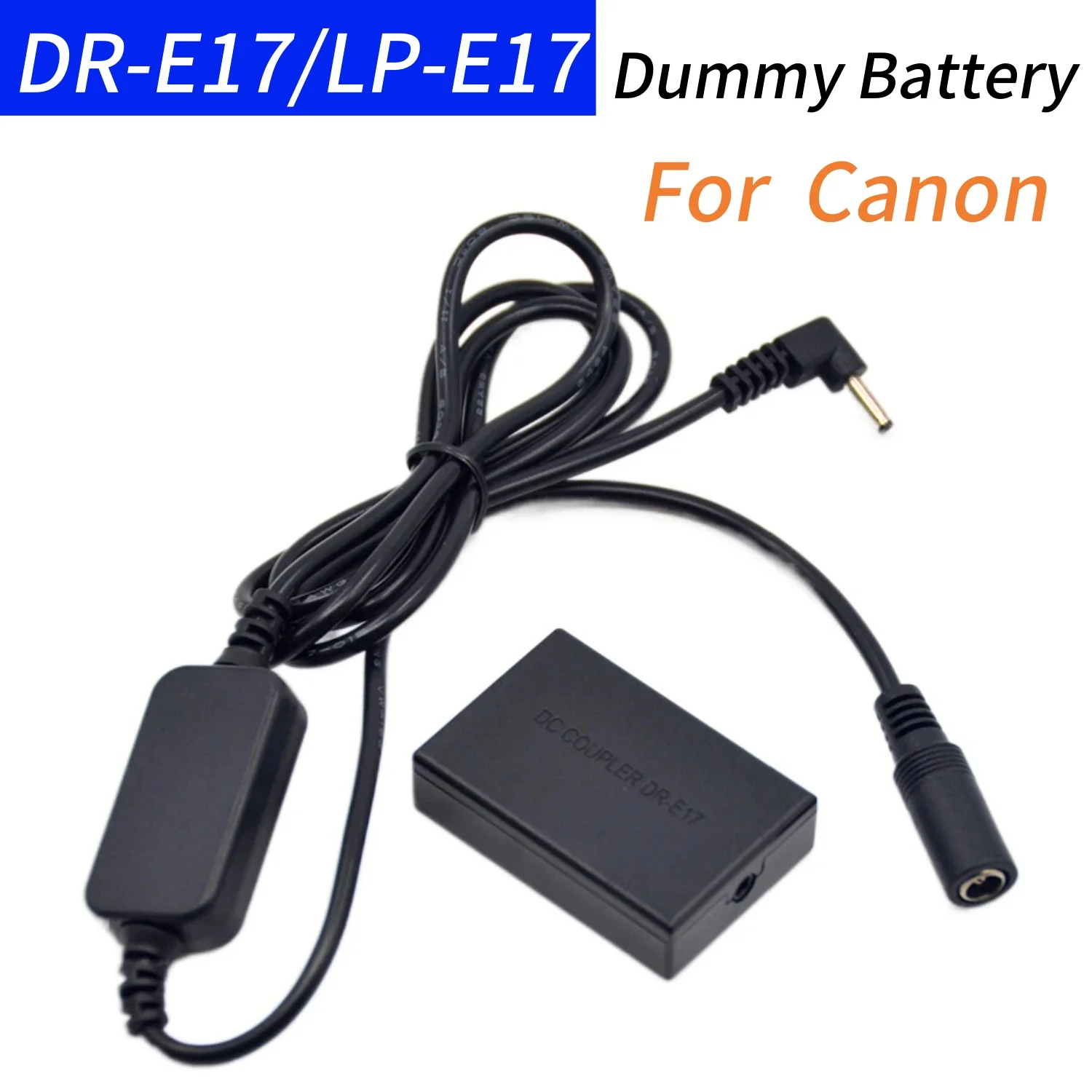 

12V-24V Step-down Cable+LP E17 Dummy Battery DR-E17 DC Coupler for Canon EOS M3 M5 M6 EOS-M3 EOS-M5 EOS-M6 Camera