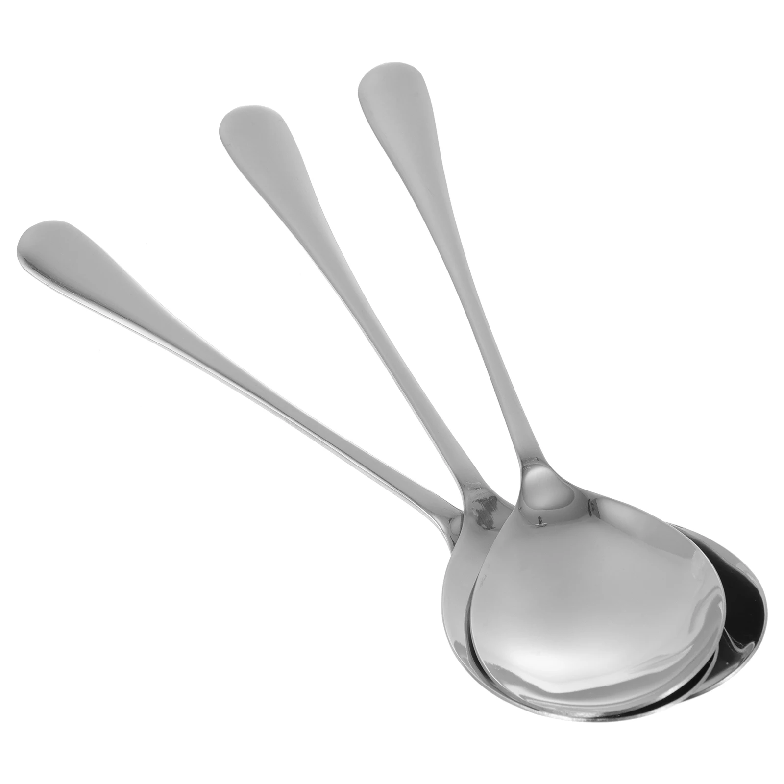 

3 Pcs Stainless Steel Serving Spoons Kitchen Restaurant Supplies Slotted Food Serving Utensils Salad Buffet Spoon Ergonomic