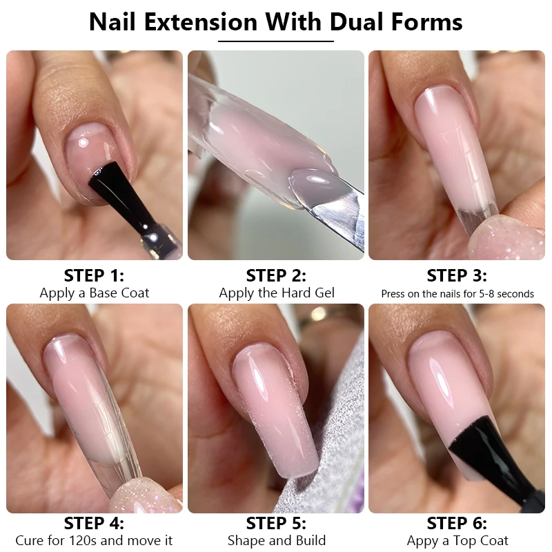 MSHARE 15g Baby Pink Builder Nails Gel HEMA-freies Gel für Nagelverlängerung, Nude Selbstnivellierendes Gel für UV-LED – Detail 3