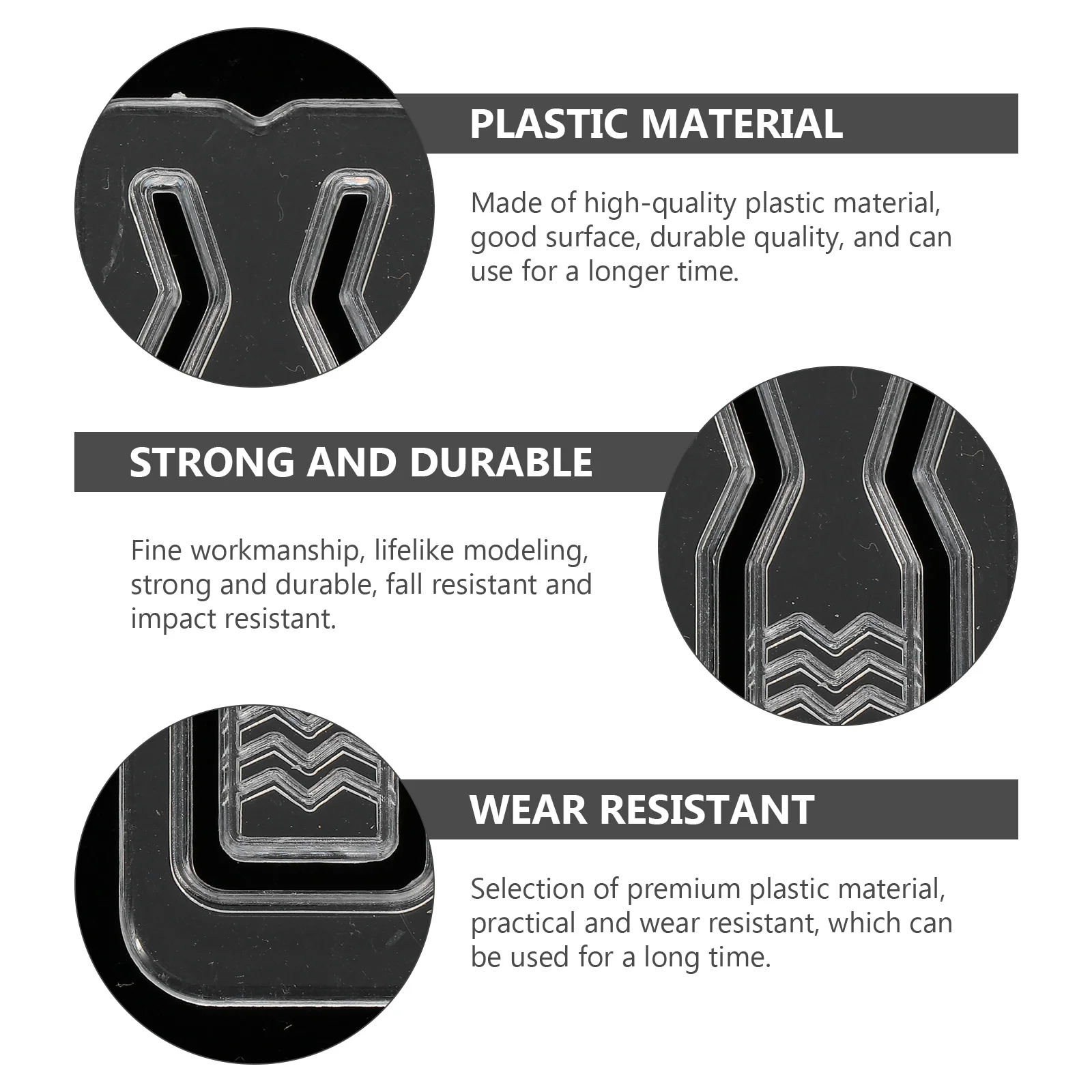 

500Pcs Transparent Shirt Back Clip Premium Plastic Garment Clamp for Ties Aprons Secure Fastening Folding Travel Clothing