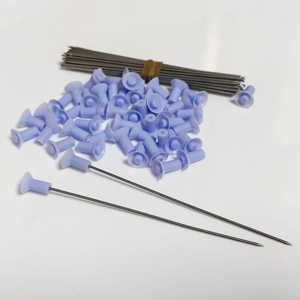 Agujas de dardos de acero de 10cm para tiro con arco, 50 Uds., con tapa de goma para interior y exterior, equipo de combustible para pipa de calibre.40