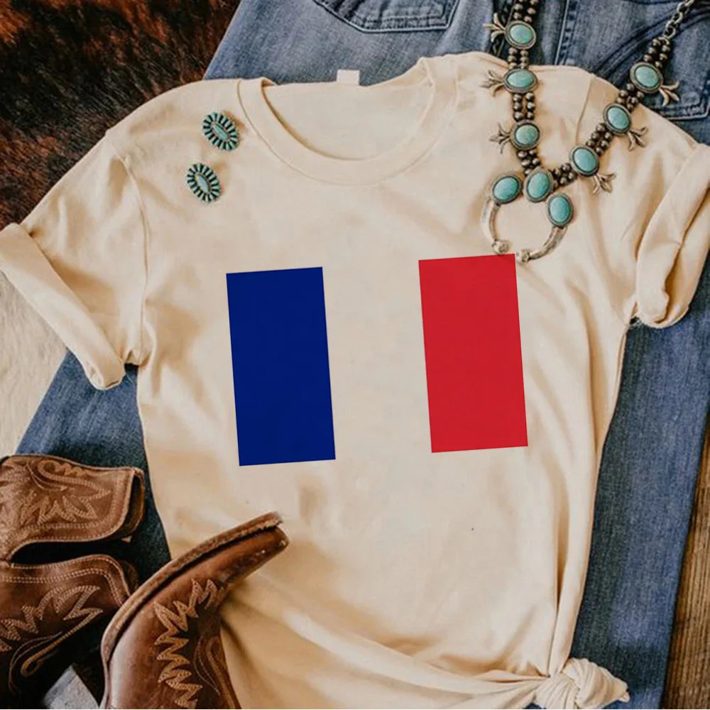 France top women summer Y2K harajuku tshirt girl manga clothes