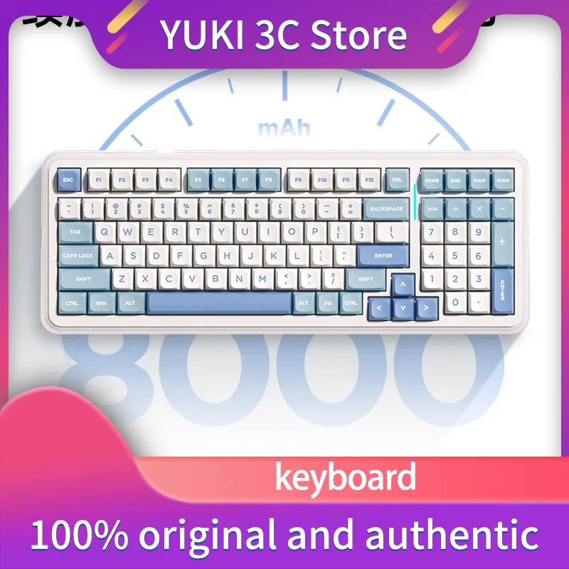 K99 V2 Custom Mechanical Keyboard Wireless Bluetooth Three Mode Game Office 98% Dedicated Side Engraved Aluminum Alloy 1600RGB