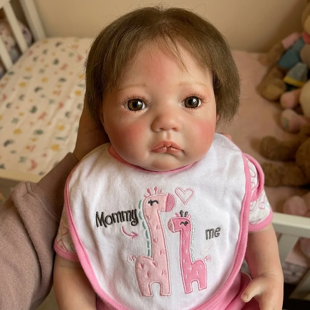 20 Inch Cloth Body Cute Reborn Baby Doll Toy Awake Soft Cute Bebe Reborn Baby Doll Toy