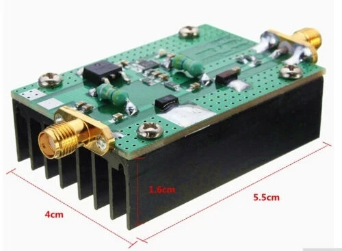 1MHz-1000MHZ 3W 35dB Gain HF VHF UHF FM Transmitter RF Broadband Power Amplifier Module for RC Radio Transmission Models