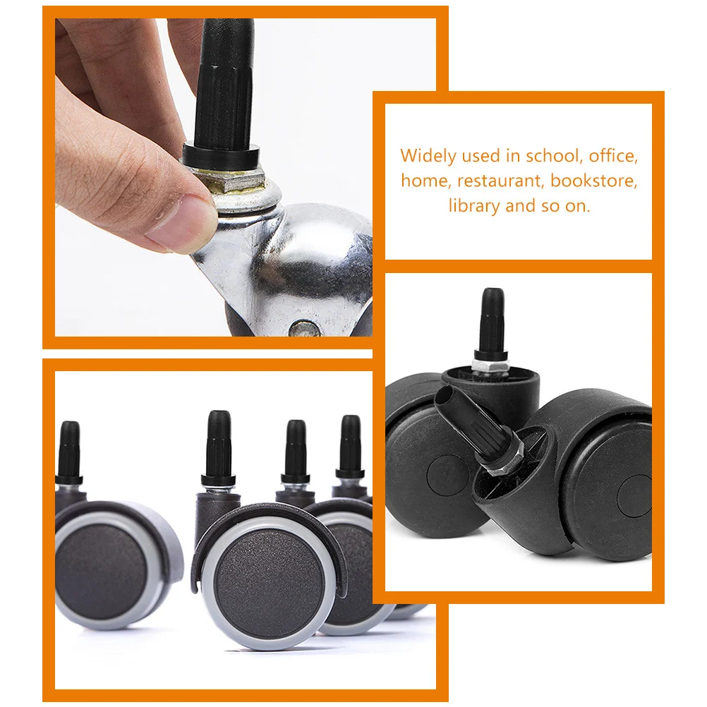 12 قطعة مكتب الكمبيوتر كرسي دوار عجلة سدادة غطاء مطاطي هادئة الإنزلاق حامي لمكتب المنزل المدرسة استخدام كرسي عجلة سدادة