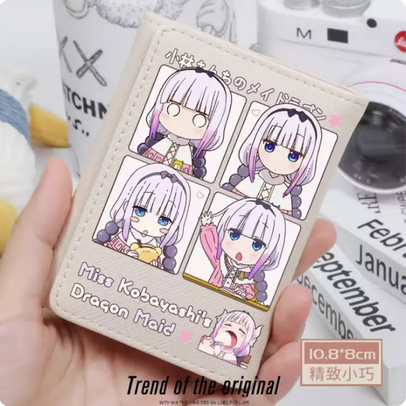 Anime Miss Kobayashis Drachen mädchen Kannakamui Mode Brieftasche Pu Geldbörse Karte Münze Hasp Geld Tasche Cosplay Geschenk B588