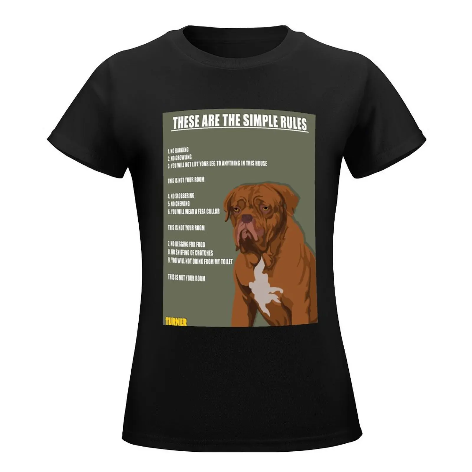 TURNER & HOOCH T-Shirt anime clothes Blouse T-shirt Women