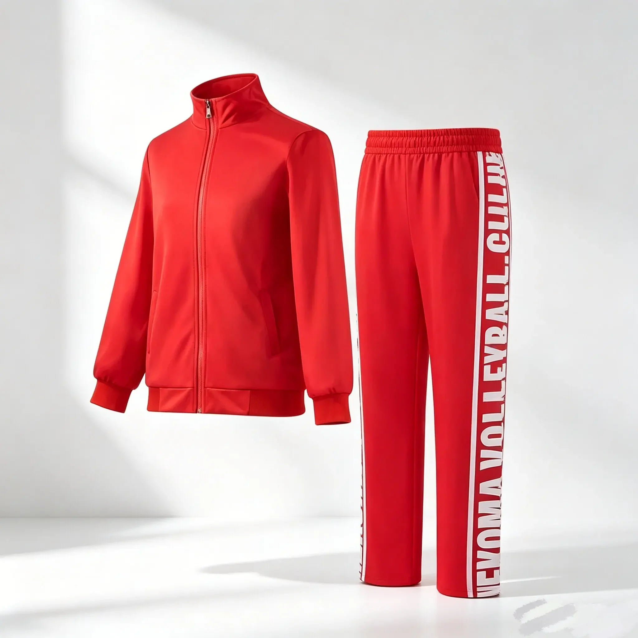 Conjunto de Uniforme de Cosplay de Haikyuu Nekoma Hoge Yaoi, Ropa Deportiva Roja, Chaqueta de Voleibol Tetsurou Kuroo Kozume Kenma + Pantalones