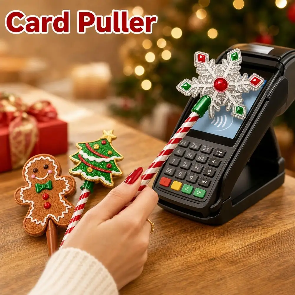 Weihnachtlicher Kreativer Zauberstab für Tap-to-Pay-Funktion, Kreditkartenhalter, Tragbares Weihnachts-Zahlungszubehör, Weihnachtsmann-Zubehör – Detail 10