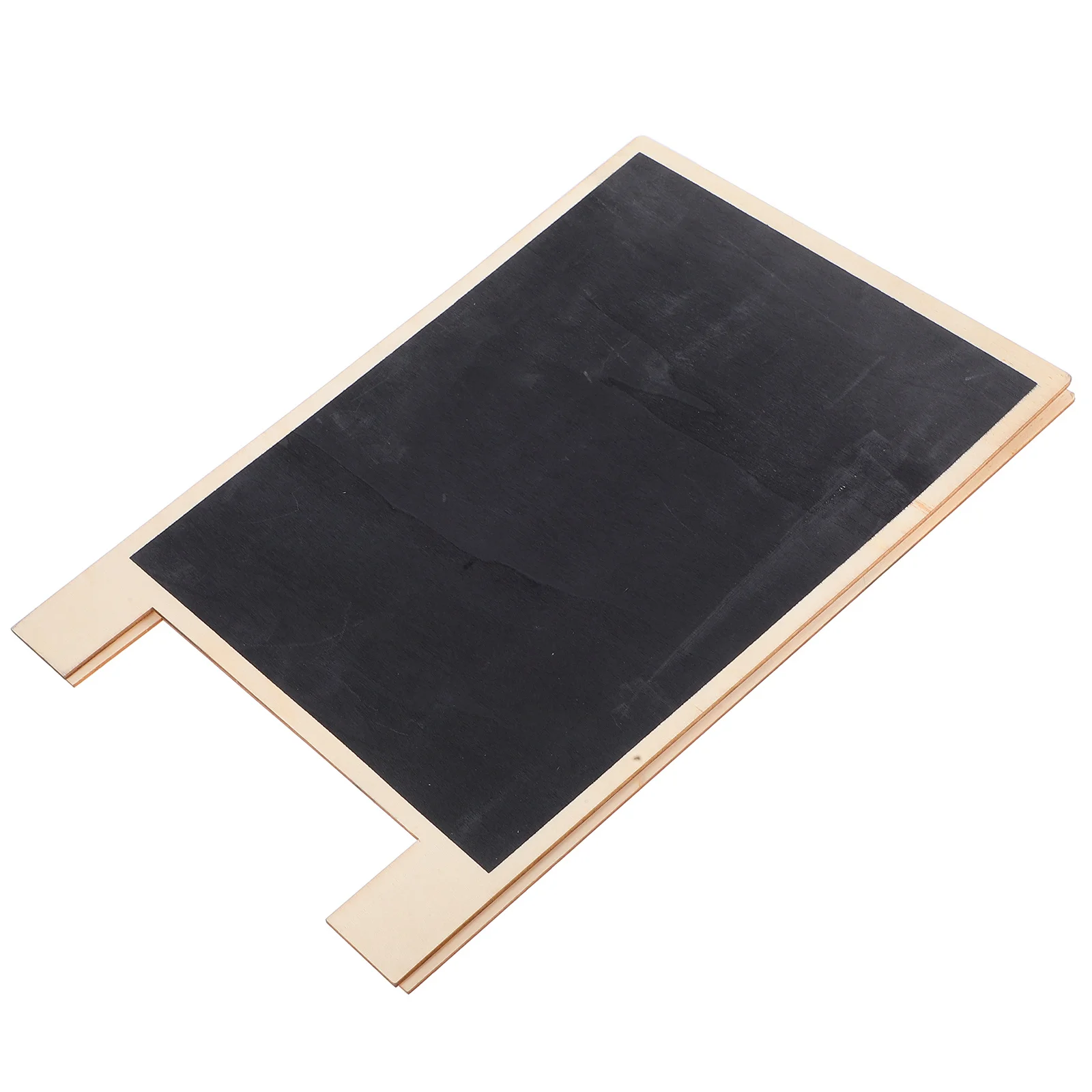 Double-Sided Blackboard Sign Wooden Tabletop Chalkboard for Home Office Kitchen Message Notes Menu Display Wooden Blackboard