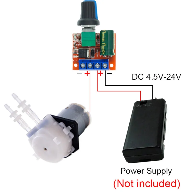

Adjustable DC6V-12V Dosing Liquid Water Pump Small Peristaltic Pump Drip Irrigation Aquarium Lab Analytic Lab Ink Sampling Pump