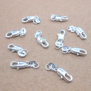 Real Pure 925 Sterling Silver Lobster Classis, Schmuckentdeckungen, 925 Tag -Paste, Öffnungsringe, Großhandel, 20pcs 6 Hauptverkauf Cholar Cholar 925 - №6