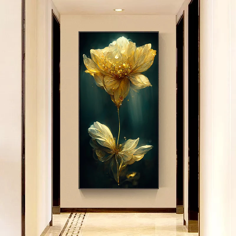 n flower simple porch decorative painting entrance corridor hanging painting waterproof Nordic gorgeous modern high-end pain