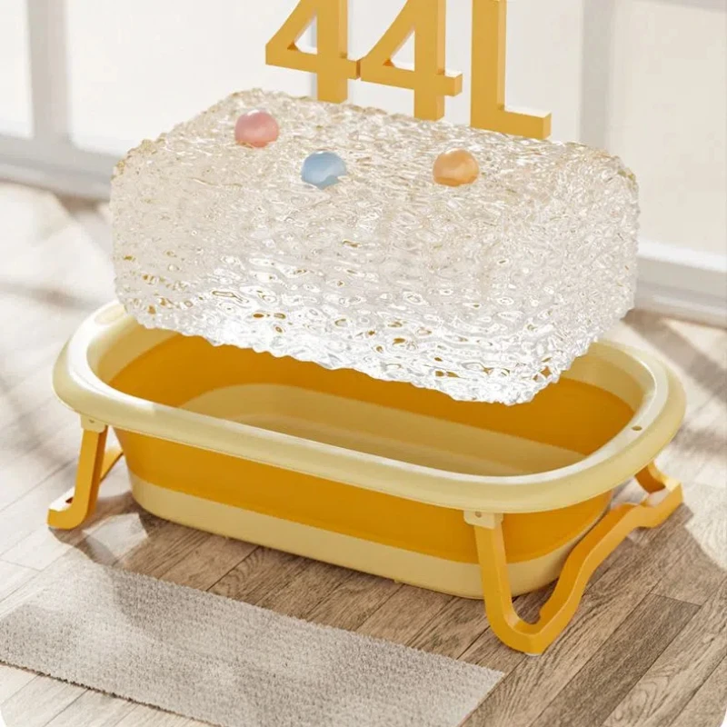 Baby Folding Tub Baby Tub Large Size Newborn Baby Products Bath Seat Bathtub Children\'s Baby Shower Tub Wash Basin Foldable