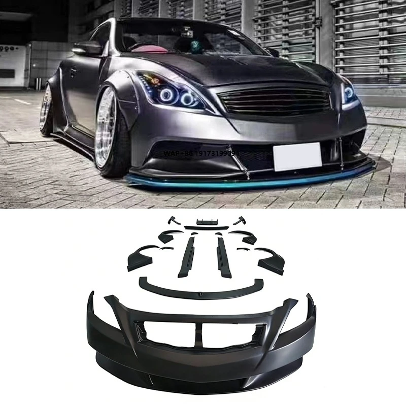 

High Quality New LB Style FRP Wide Body Kit Infiniti G37 V36 2007-2013 Front Bumper Side Skirt Fender Rear Spoiler