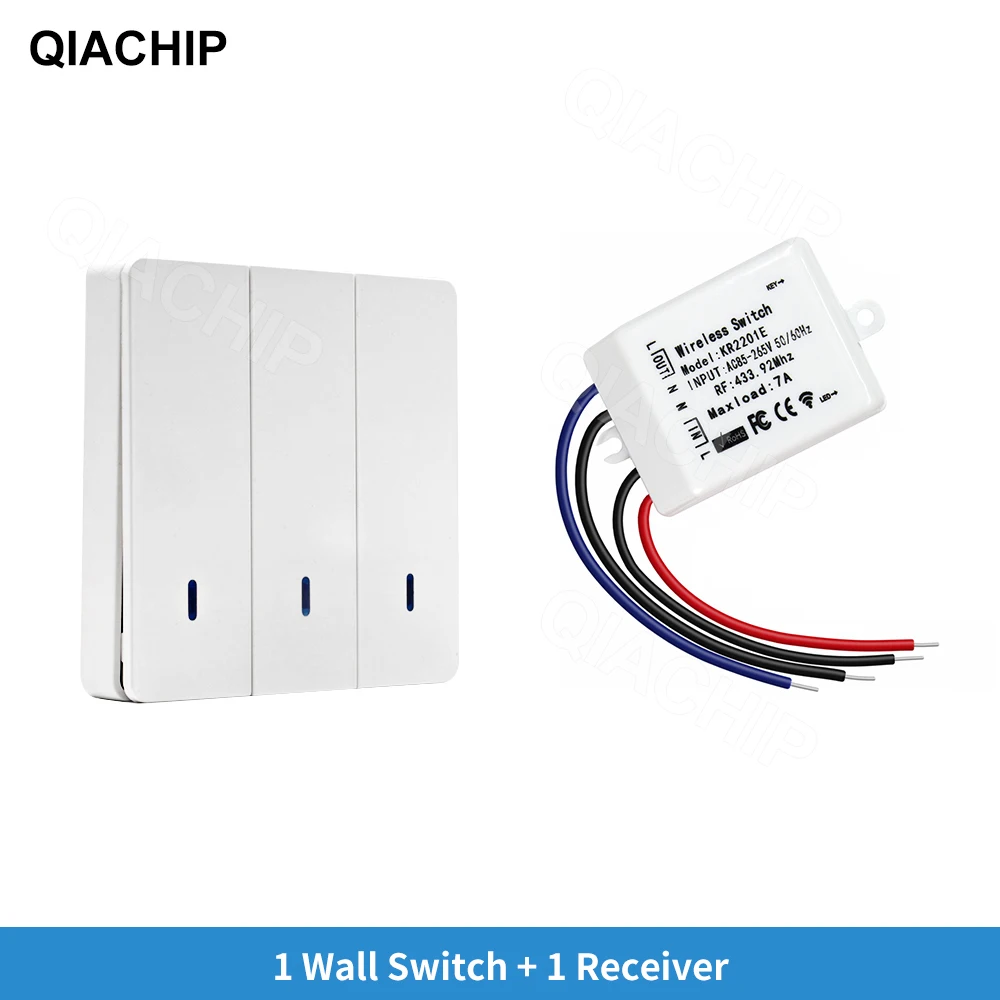 

Smart Remote Control 433MHz AC 220V 1CH Remote Control Receiver RF Relay Switch Module Wireless 433.92 MHZ For Light Lamp Contro