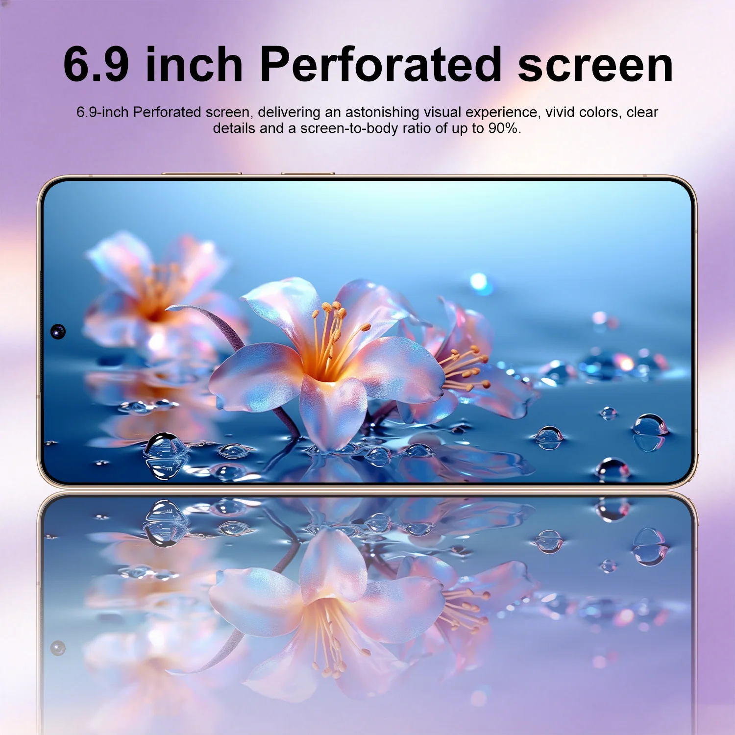 IVMI XS26 울트라 휴대폰 안드로이드 12.0 6.9인치 화면 4GB 램 64GB 롬 8+16MP 듀얼심 스마트폰 구글 플레이 스토어 모바일 폰