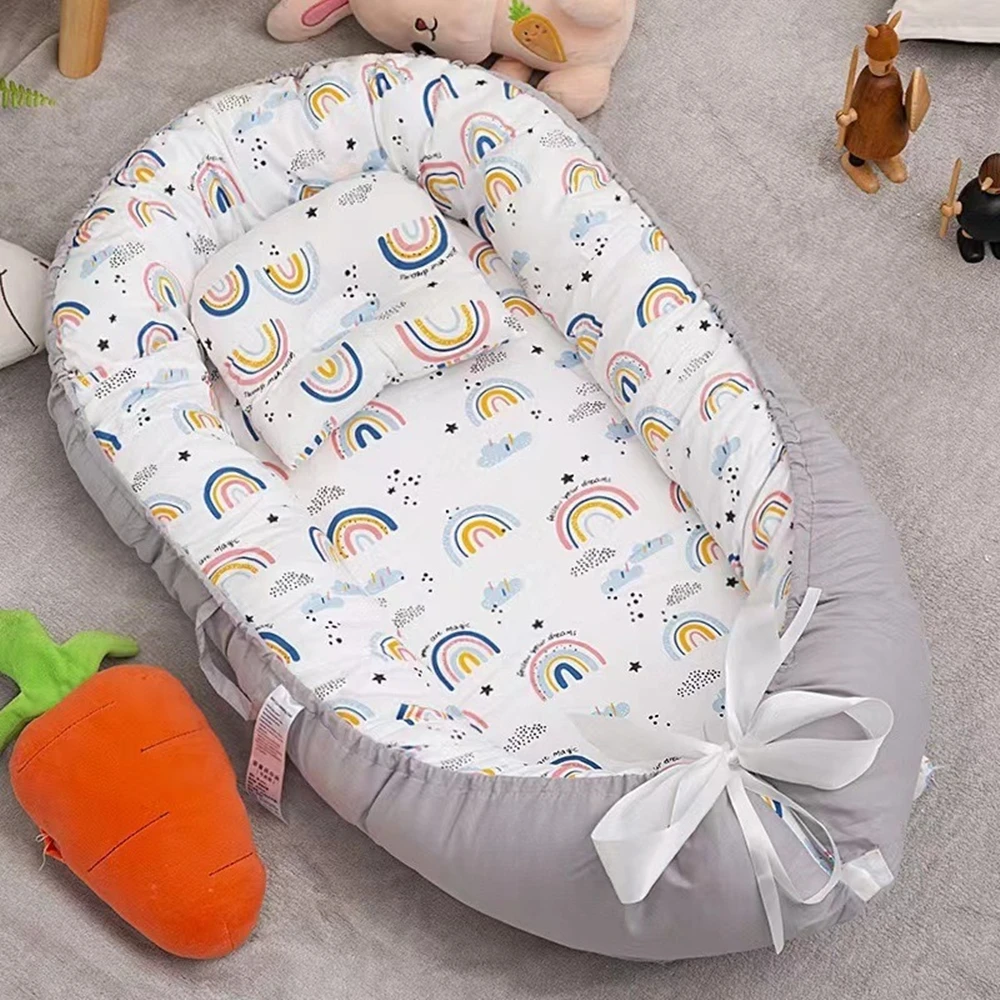 Baby Sleeping Bed Crib Infant Cradle Cot 50x85cm Travel Folding Nest Co-Sleeping Baby's Nest Kids Fashion Safel