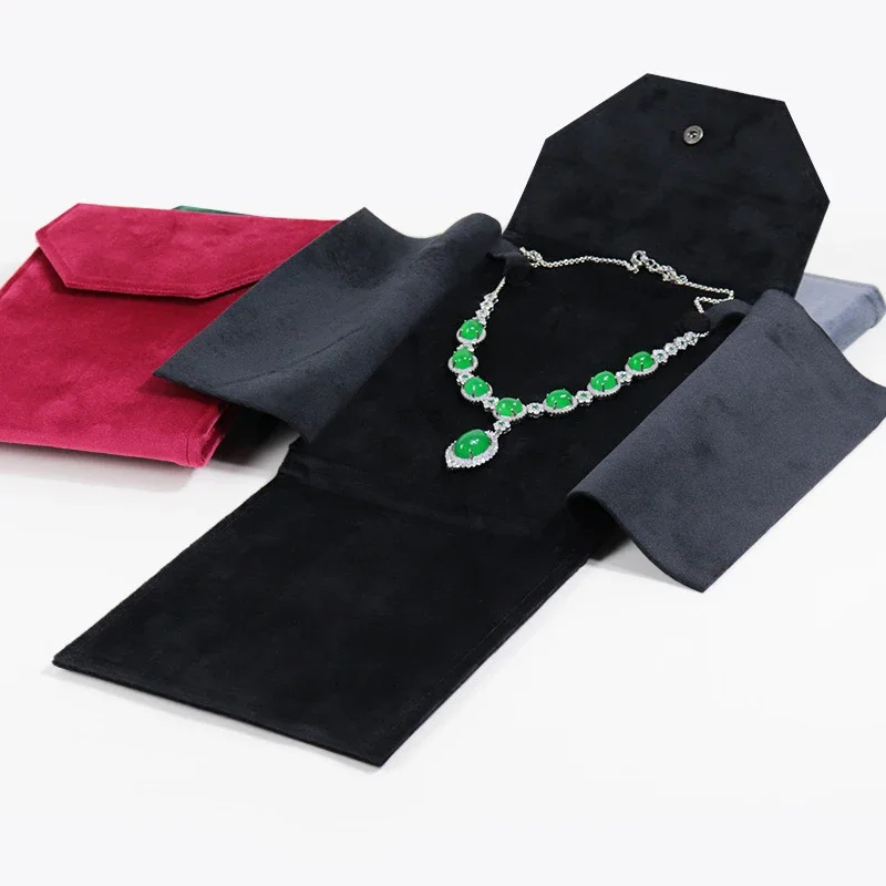 

Velvet Jewelry Organizer Pouch for Bracelet Pearl Necklace Storage High-End Luxury Wedding Gift Bag Fashion Travel Jewelry Case