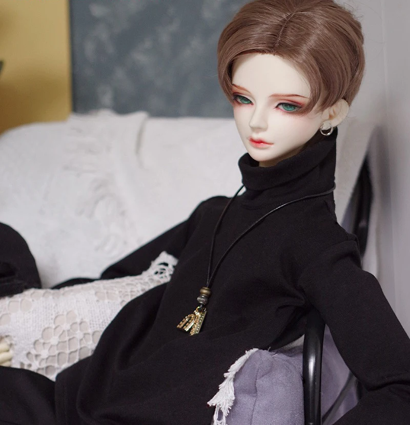 D03-P620 어린이 장난감 BJD DD SD MSD 1/3 SD17 삼촌 인형 사진 소품 옷 하이넥 긴팔 이너 셔츠 1개