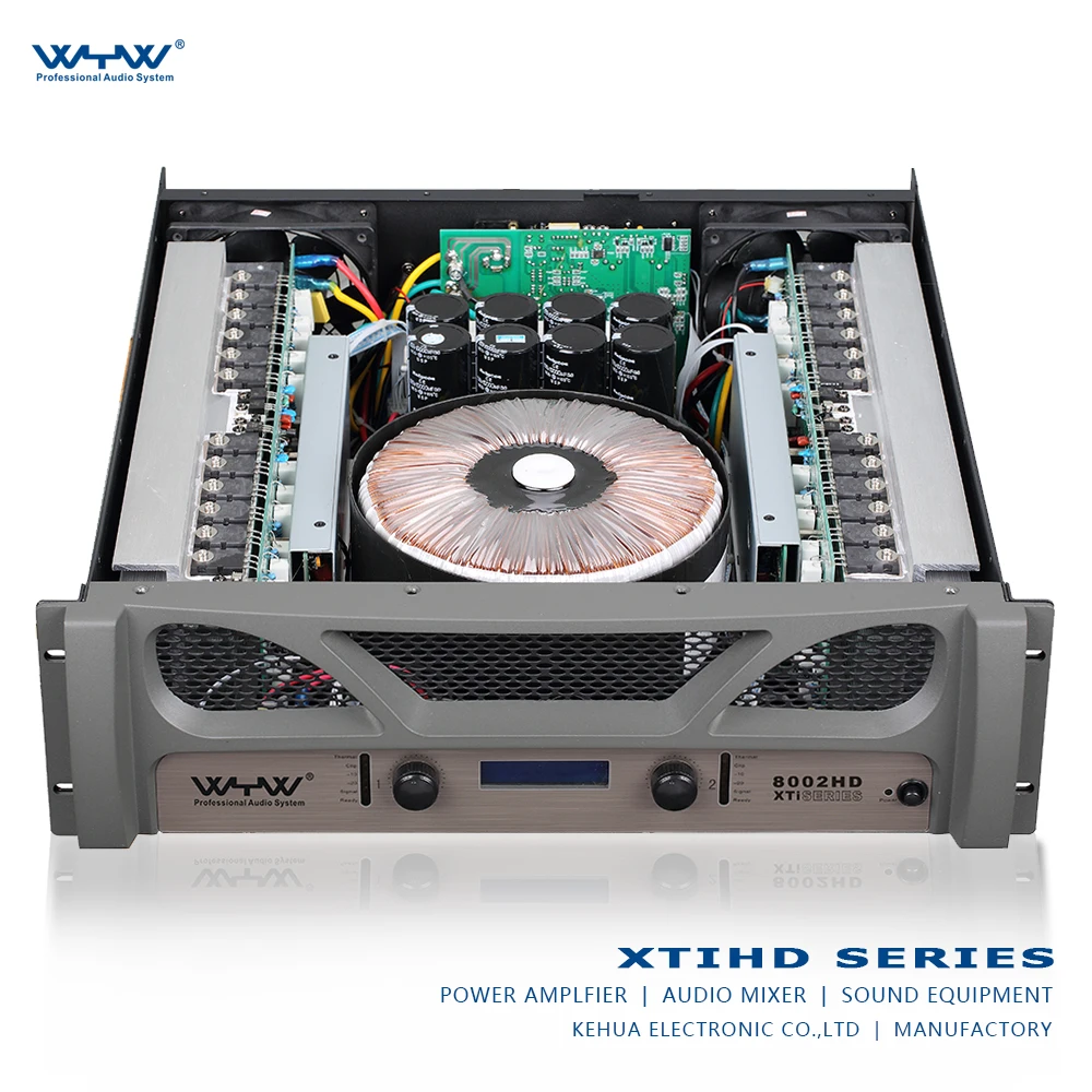 PA System Class D Powerful Power Amplifier High Power Audio Sound System For Stage DJ Band Live Show Performance 2CH Amp Pro
