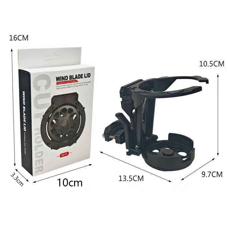 Universeller faltbarer Motorrad-Getränkehalter, Anti-Shake, 360° drehbar ° Drehbarer Getränkehalter für Lenker für Motorrad, Fahrrad, ATV, UTV, Roller – Detail 9